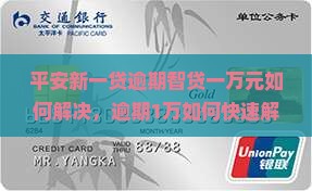 平安新一贷逾期智贷一万元如何解决