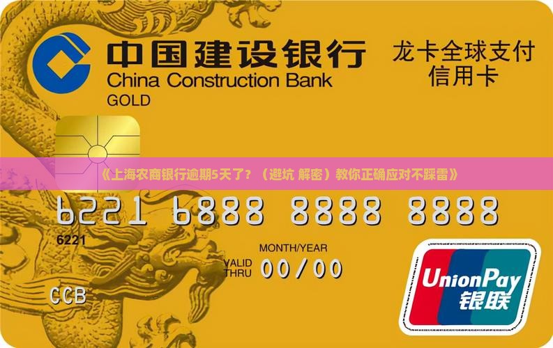 上海农商银行逾期了5天应该怎么处理