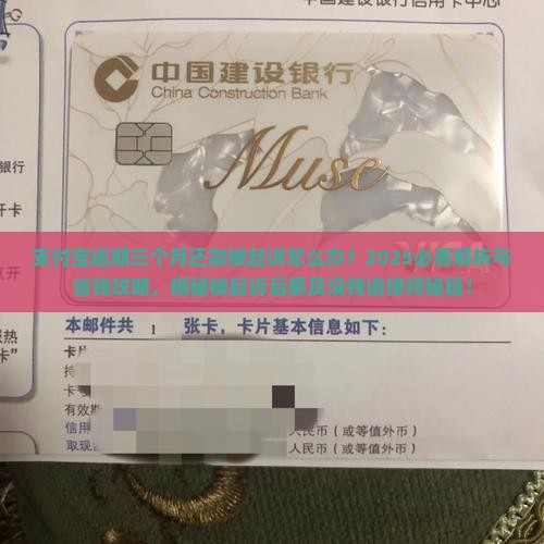 支付宝逾期三个月还款被起诉怎么办