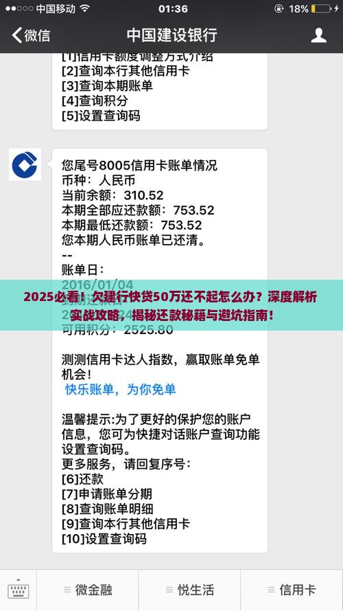 欠建行快贷50万还不起怎么办会怎样