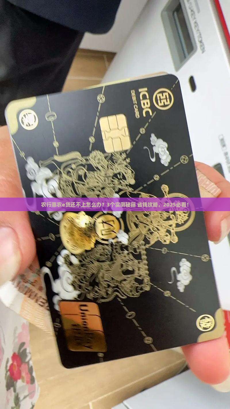 农行惠农e贷还不上后果如何处理