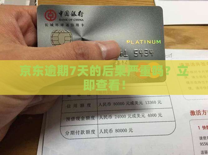 京东白条逾期7天的后果