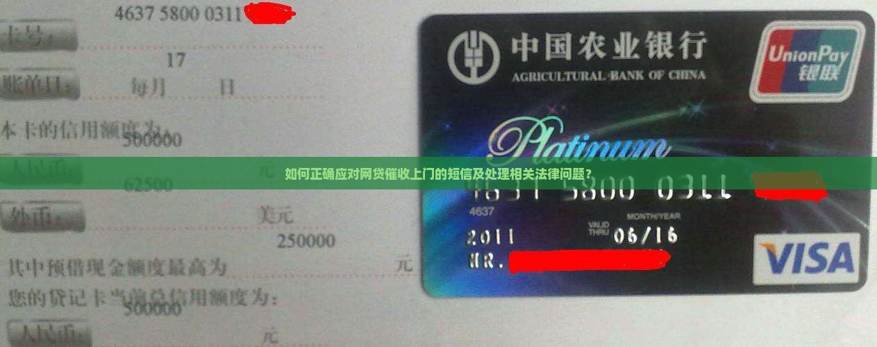 如何正确应对网贷催收上门的短信及处理相关法律问题？