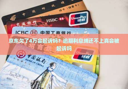 京东欠了4万会起诉吗？逾期利息缚还不上真会被起诉吗