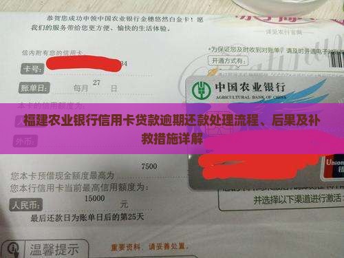 福建农业银行信用卡贷款逾期还款处理流程、后果及补救措施详解