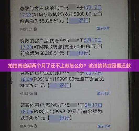 拍拍贷逾期两个月了还不上款怎么办？试试债转或延期还款