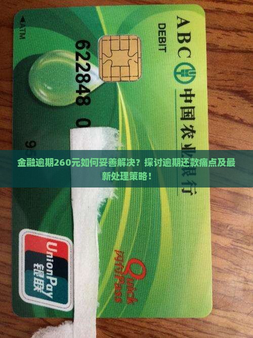 金融逾期260元如何妥善解决？探讨逾期还款痛点及最新处理策略！