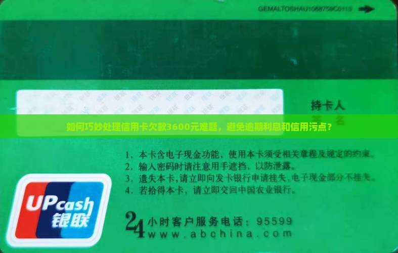 如何巧妙处理信用卡欠款3600元难题，避免逾期利息和信用污点？