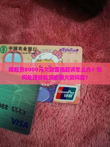 微粒贷8000元欠款面临起诉怎么办？如何处理微粒贷逾期欠款问题？