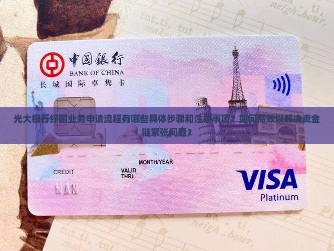 光大银行纾困业务申请流程有哪些具体步骤和注意事项？如何高效以解决资金链紧张问题？