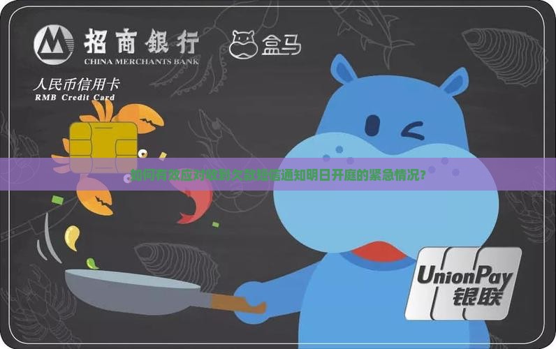如何有效应对收到欠款短信通知明日开庭的紧急情况？