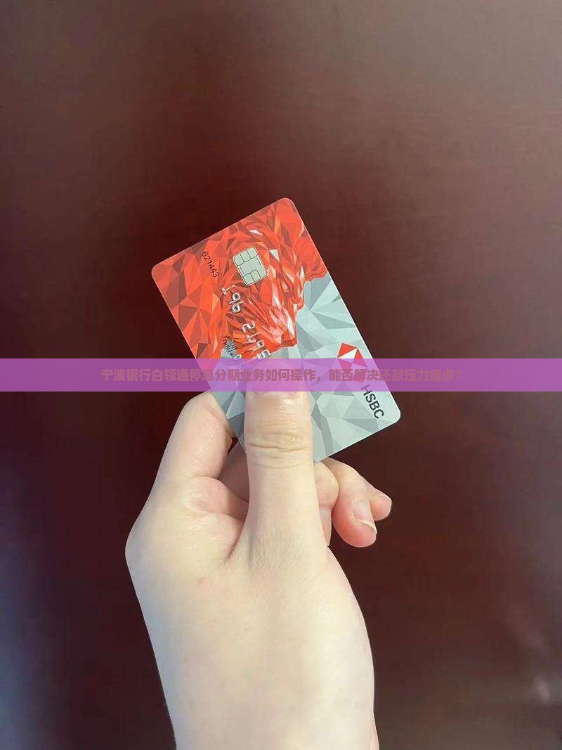 宁波银行白领通停息分期业务如何操作，能否解决还款压力痛点？