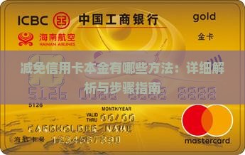 减免信用卡本金有哪些方法：详细解析与步骤指南
