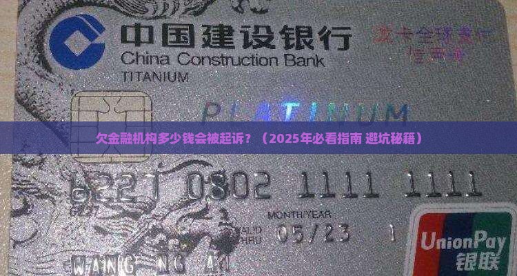 欠金融机构多少钱会被起诉
