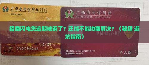 招商闪电贷逾期被诉讼后能否进行协商处理