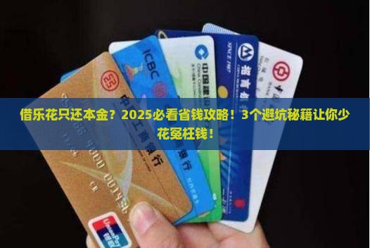 借乐花只还本金需要注意哪些问题