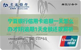 宁夏银行信用卡逾期一天怎么办才好