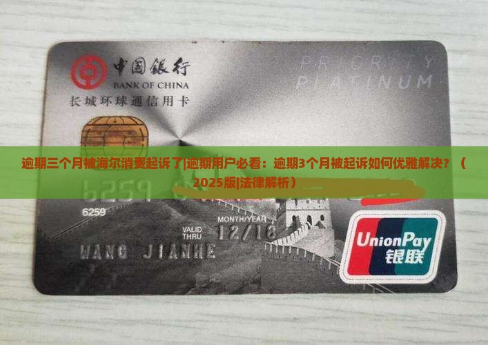 逾期三个月被海尔消费起诉了