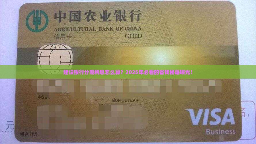 建设银行个性化分期利率计算方法