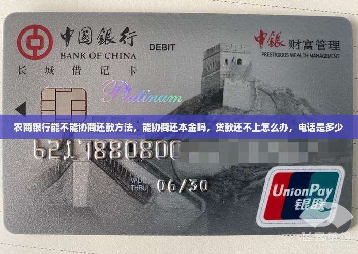 农商银行能不能协商还款方法