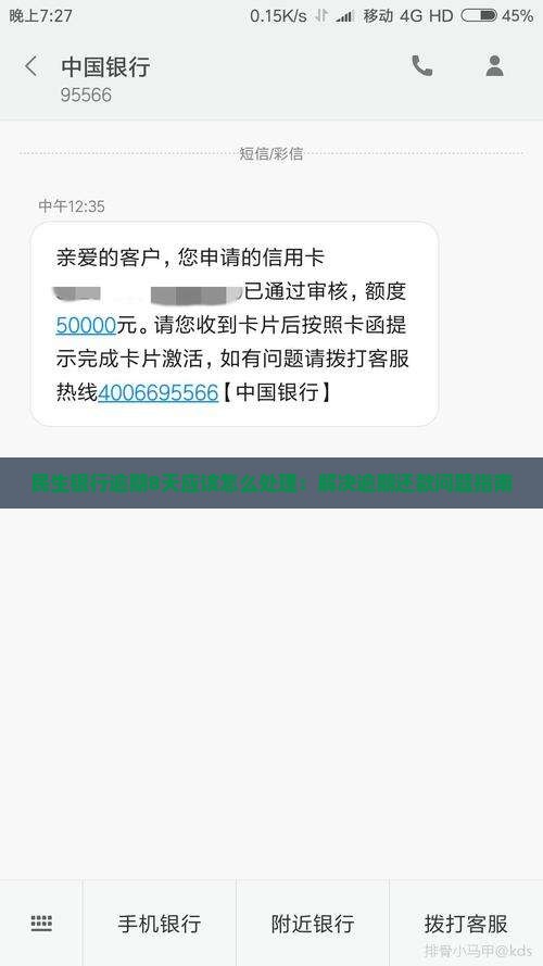 民生银行逾期8天应该怎么处理：解决逾期还款问题指南