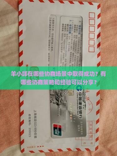 羊小咩在哪些协商场景中取得成功？有哪些协商策略和经验可以分享？
