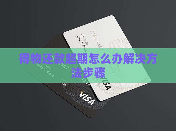 得物还款超期怎么办解决方法步骤