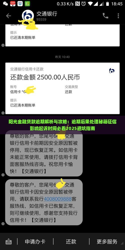 阳光金融贷款逾期