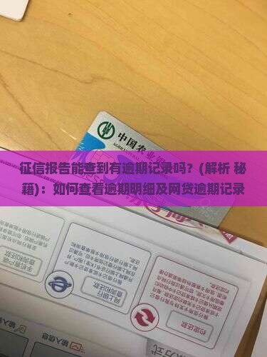 征信报告能查到有逾期记录吗