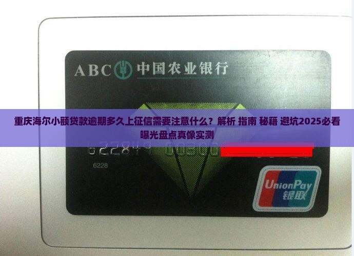 重庆海尔小额贷款逾期多久上征信需要注意什么