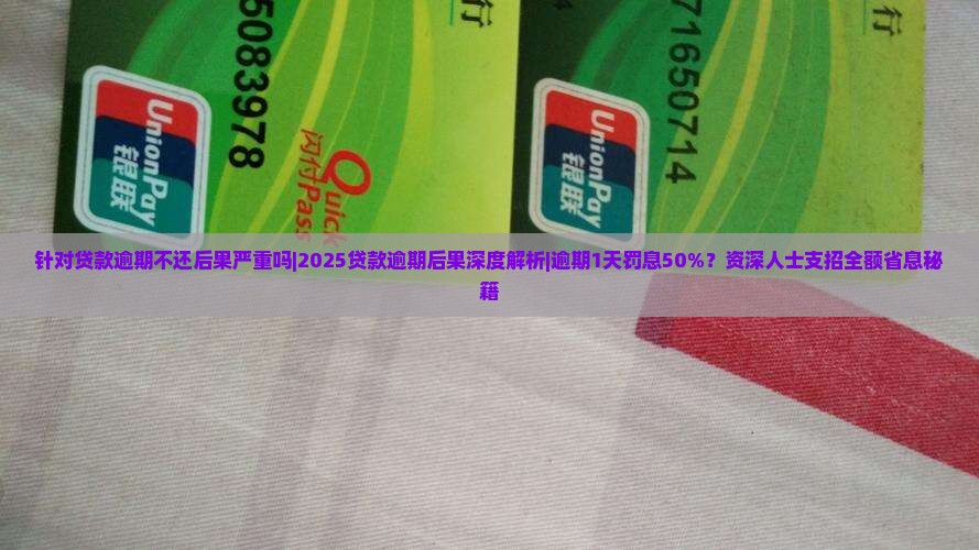 针对贷款逾期不还后果严重吗