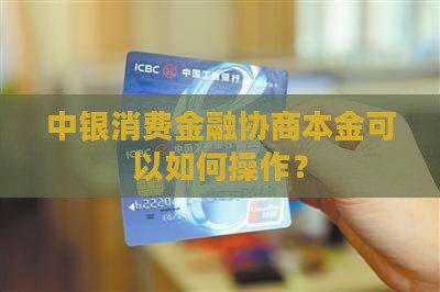 中银可以协商还本金吗如何操作