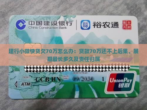 建行小微快贷欠70万怎么办：贷款70万还不上后果、展期最长多久及责任归属