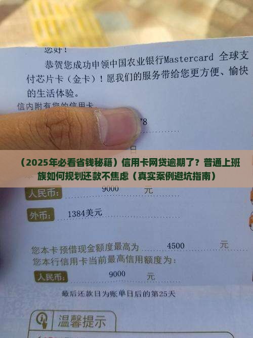信用卡网贷逾期今后怎么规划还款