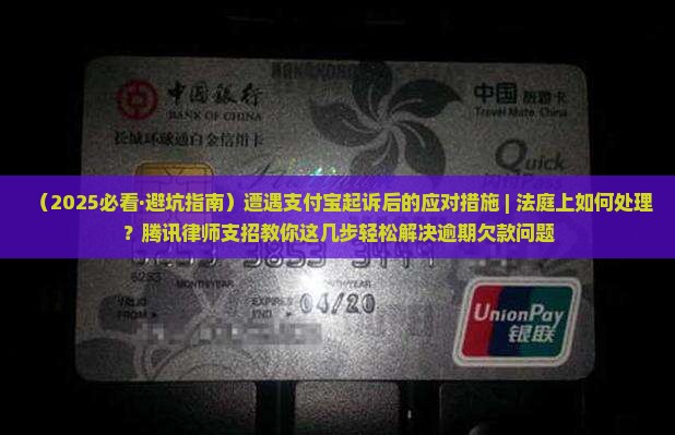 被支付宝起诉后的应对措施