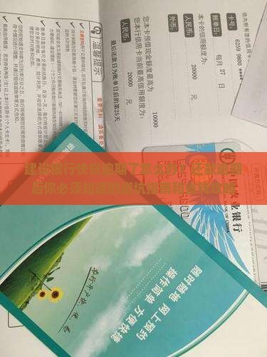建设银行快贷还款逾期后的处理流程