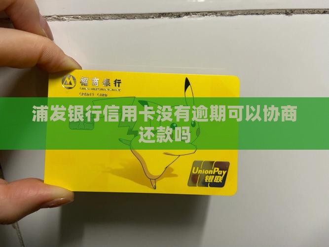浦发银行信用卡没有逾期可以协商还款吗