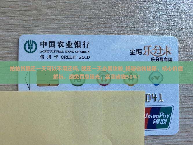 拍拍贷晚还一天可以不用还吗
