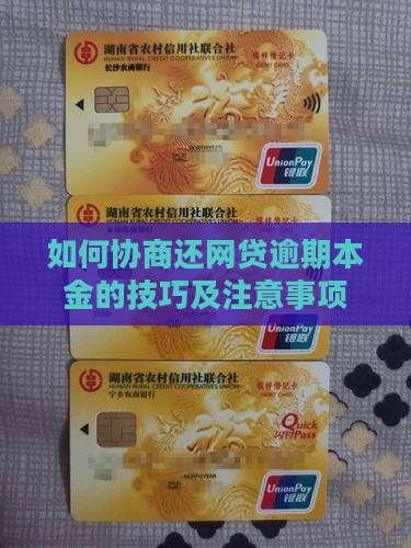 如何与多家网贷协商还本金的技巧及注意事项