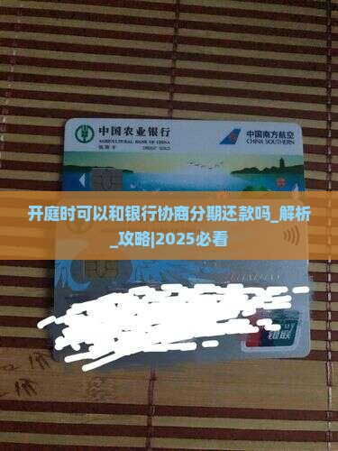 开庭时可以和银行协商分期还款吗