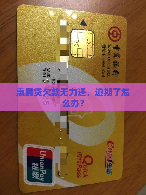 惠民贷欠款无力还