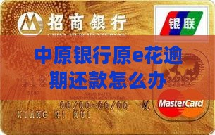 原e花逾期还款怎么办