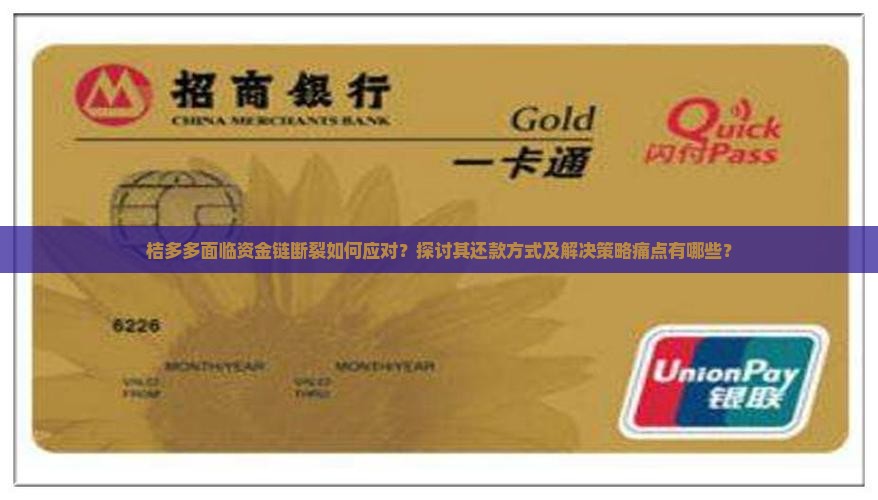 桔多多面临资金链断裂如何应对？探讨其还款方式及解决策略痛点有哪些？