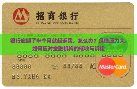 银行逾期了半个月就起诉我，怎么办？负债压力大，如何应对金融机构的催收与诉讼
