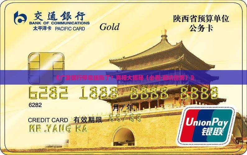 广发银行停息挂账了吗