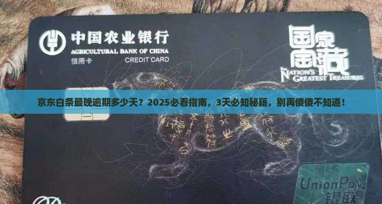 京东白条最晚逾期多少天