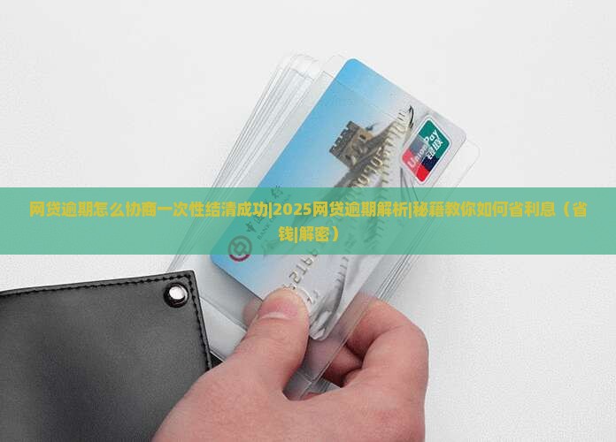 网贷逾期怎么协商一次性结清成功