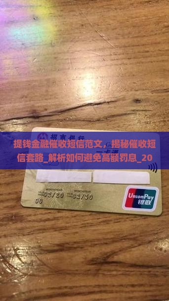 提钱金融催收短信范文