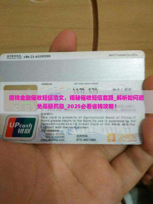 提钱金融催收短信范文