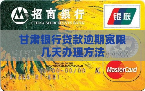 甘肃银行贷款逾期宽限几天怎么办理